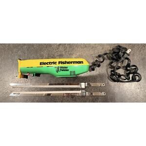 Mister Twister Electric Fisherman Filet Knife MT-1201 W/ 9”Blades RB-1209 Works